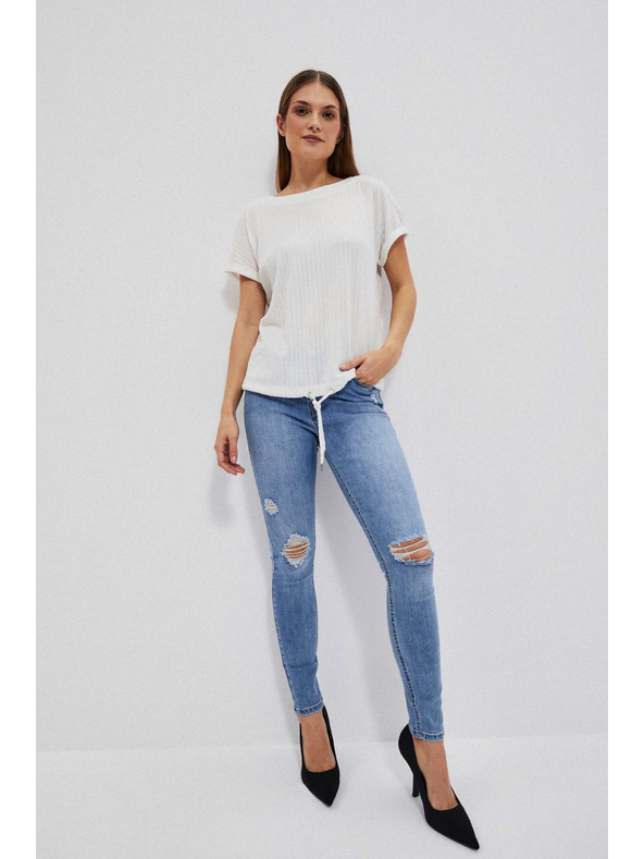 Moodo Gyöngyház Moodo strukturált anyagú top