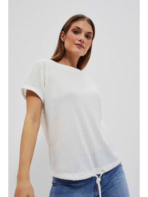 Moodo Gyöngyház Moodo strukturált anyagú top