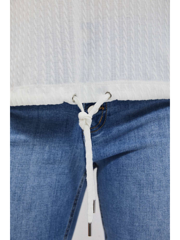 Moodo Gyöngyház Moodo strukturált anyagú top