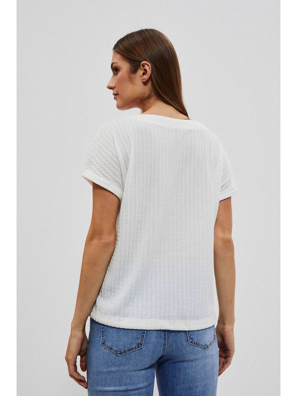 Moodo Gyöngyház Moodo strukturált anyagú top