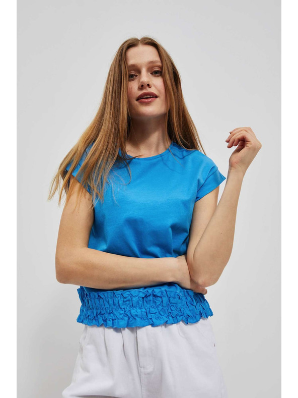 Moodo Azúrkék sima Moodo póló