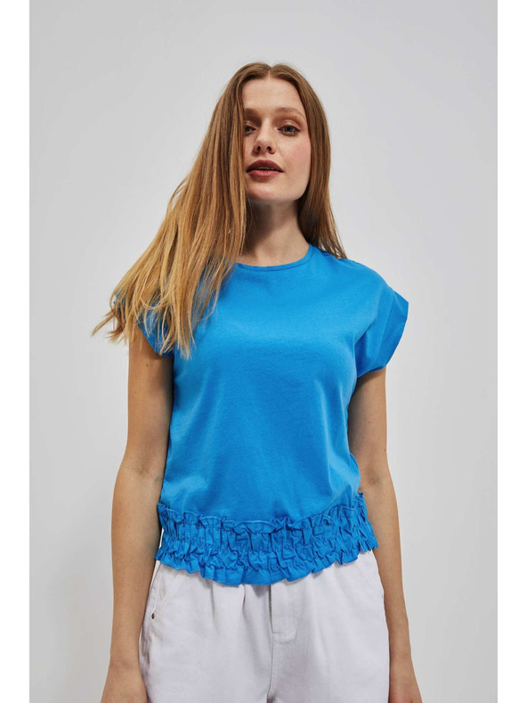 Moodo Azúrkék sima Moodo póló