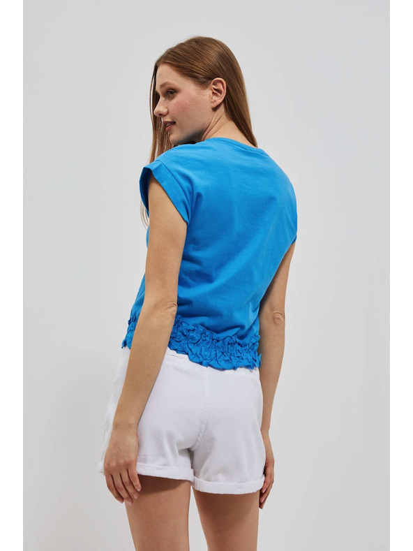 Moodo Azúrkék sima Moodo póló