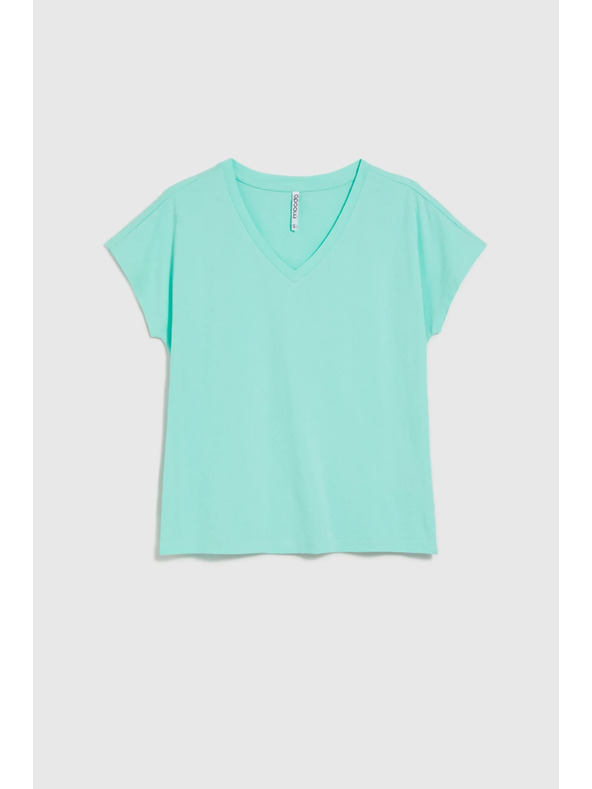 Moodo Menta Moodo V-nyakú pamut póló