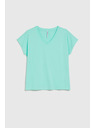 Moodo Menta Moodo V-nyakú pamut póló