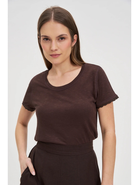 Moodo Barna rövid ujjú Moodo póló