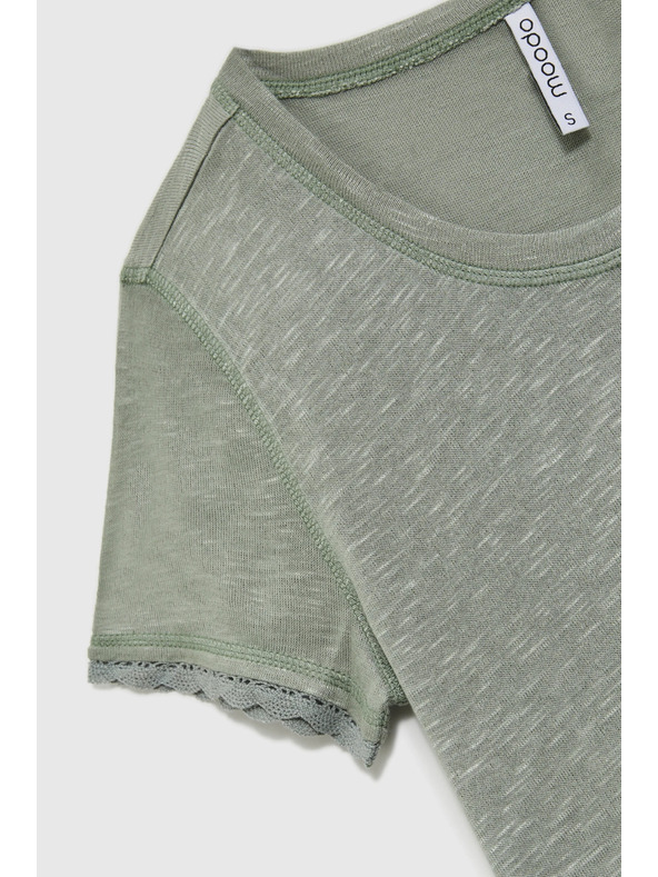 Moodo Olíva Moodo rövid ujjú felső