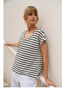 Moodo Fehér csíkos Moodo felső