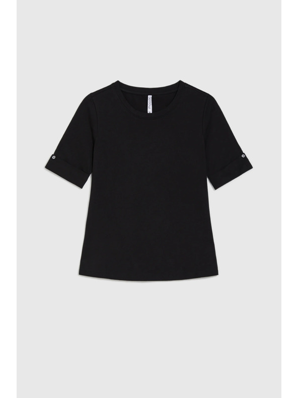 Moodo Fekete pamut póló Moodo