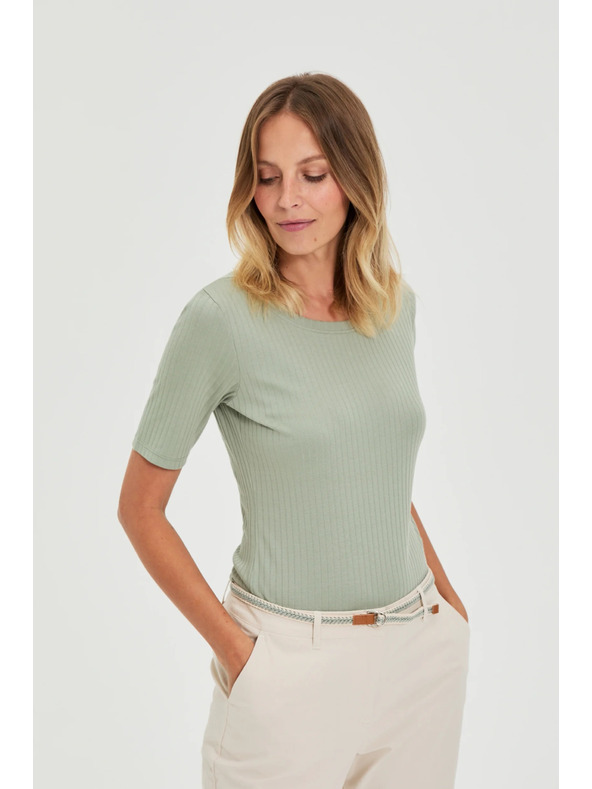 Moodo Olíva Moodo bordás anyagú felső