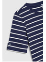 Moodo Sötétkék csíkos Moodo pamut póló