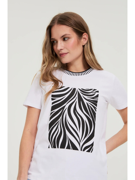 Moodo Fehér Moodo mintás póló