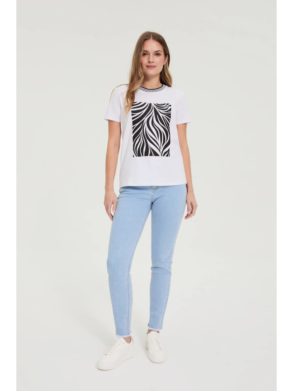 Moodo Fehér Moodo mintás póló