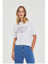 Moodo Fehér Moodo mintás pamut póló