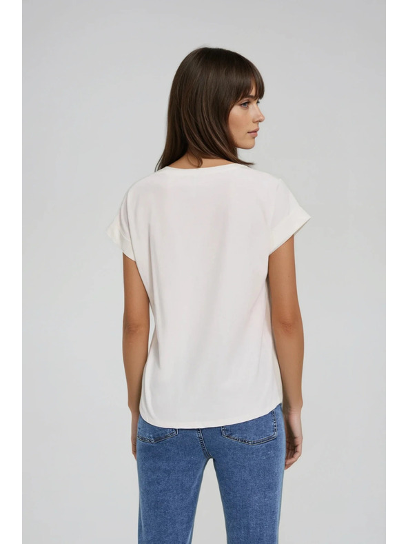 Moodo Ecru mintás póló Moodo