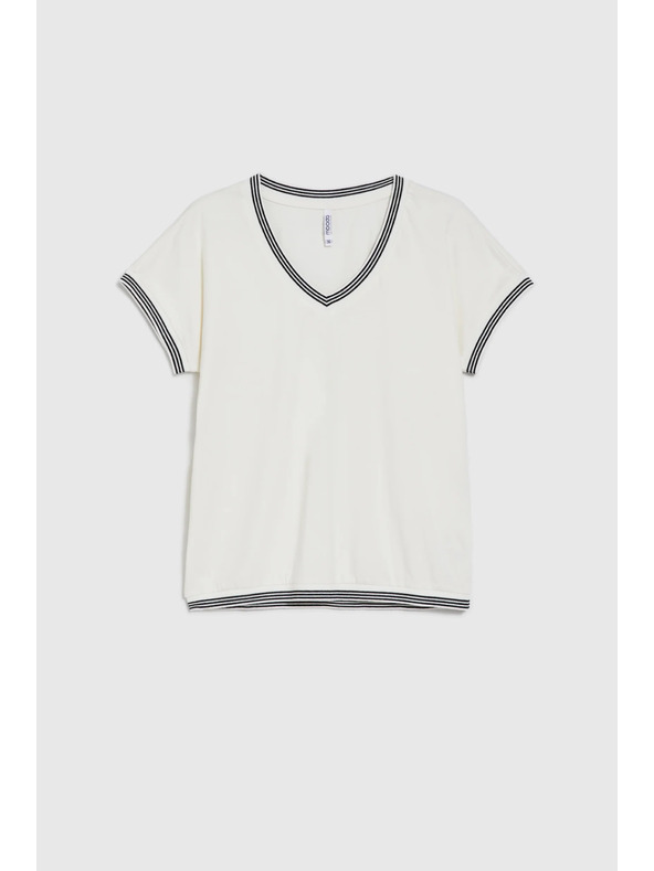 Moodo Fehér pamut blúz Moodo