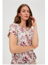 Moodo Rózsaszín virágmintás blúz Moodo