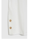 Moodo Fehér blúz dekoratív gombokkal Moodo