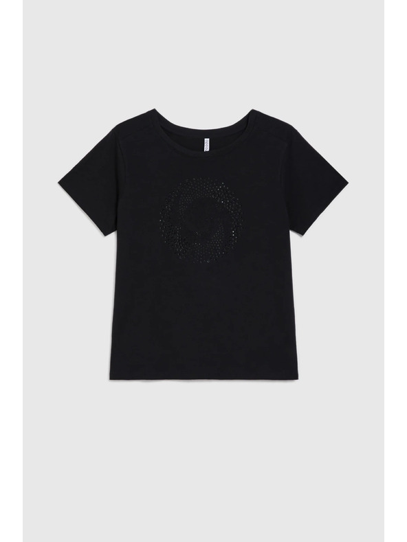 Moodo Fekete blúz zsebbel Moodo