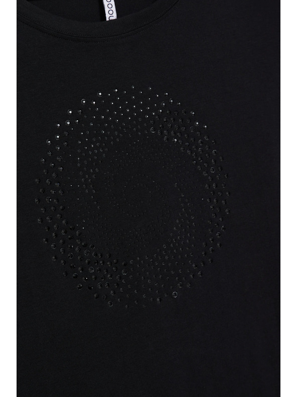 Moodo Fekete blúz zsebbel Moodo