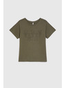 Moodo Olívazöld blúz zsebbel Moodo