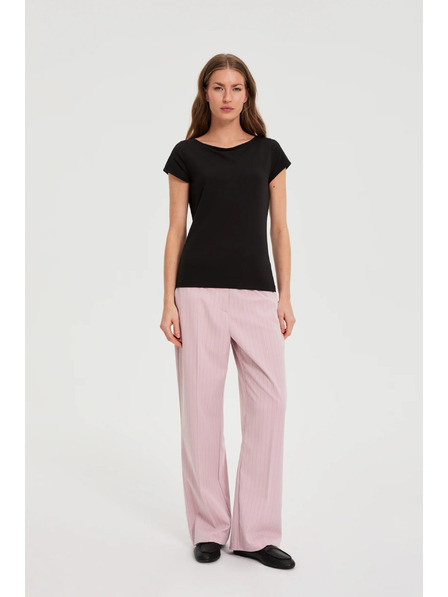 Moodo Fekete pamut póló Moodo