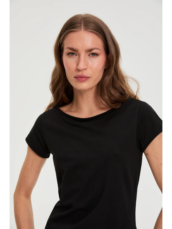 Moodo Fekete pamut póló Moodo