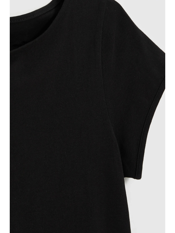 Moodo Fekete pamut póló Moodo