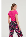Moodo Fukszia pamut póló Moodo