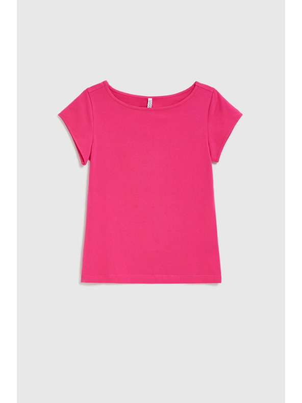 Moodo Fukszia pamut póló Moodo