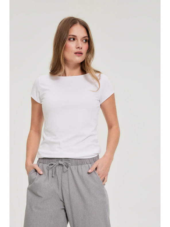 Moodo Fehér pamut póló Moodo