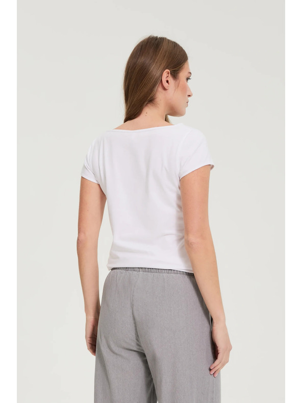 Moodo Fehér pamut póló Moodo