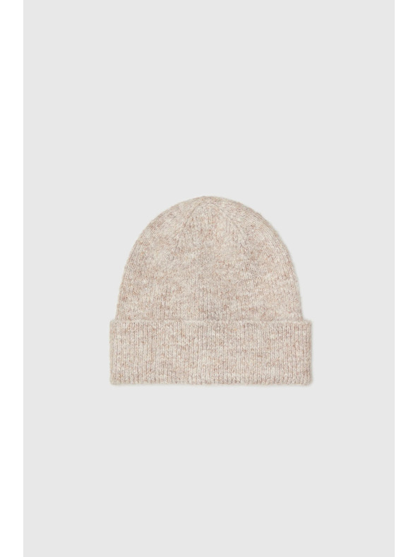 Moodo Gyapjúkeverék sapka, bézs Moodo