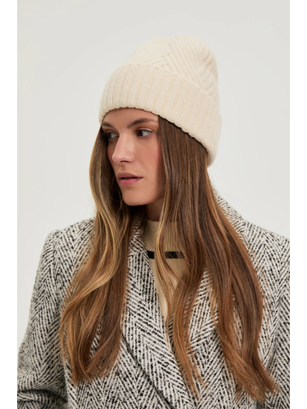 Moodo Gyapjú sapka, világos bézs Moodo