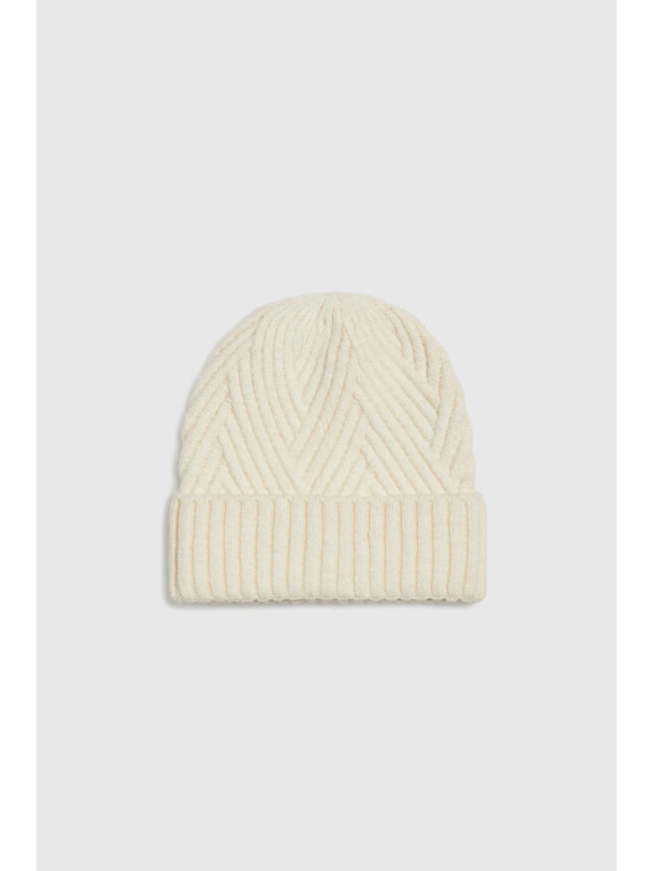 Moodo Gyapjú sapka, világos bézs Moodo