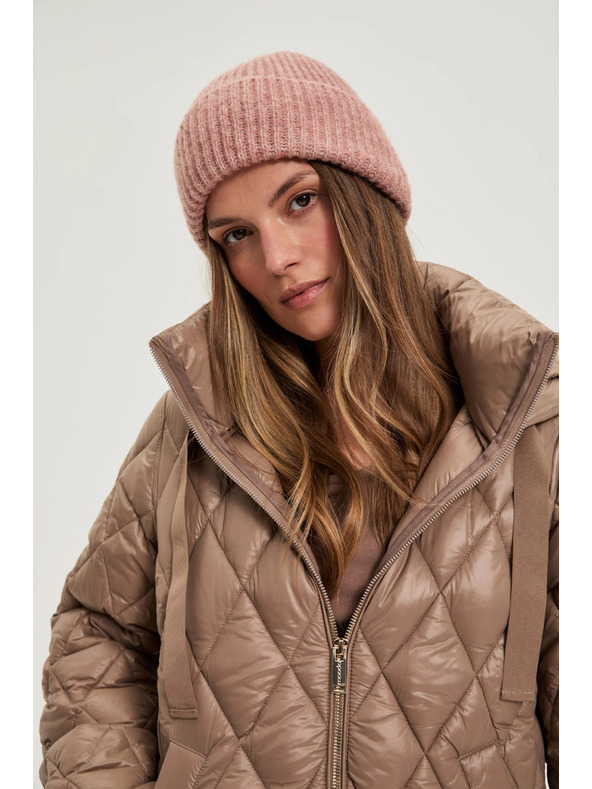 Moodo Gyapjúkeverék sapka, sötét rózsaszín Moodo