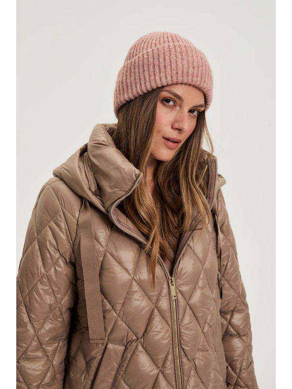 Moodo Gyapjúkeverék sapka, sötét rózsaszín Moodo