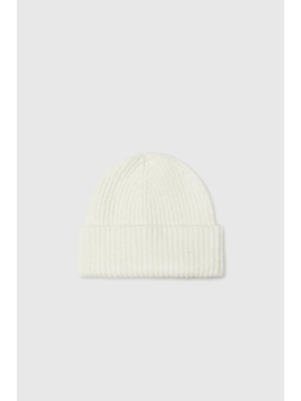 Moodo Gyapjúkeverék sapka, fehér Moodo