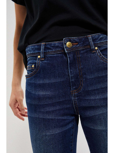 Moodo Sötétkék közepes derekú push-up farmer Moodo