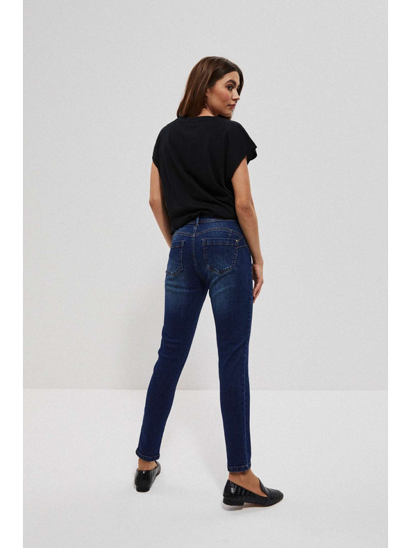 Moodo Sötétkék közepes derekú push-up farmer Moodo