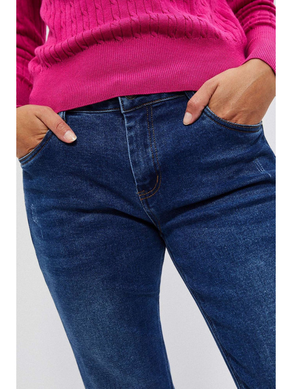 Moodo Sötétkék egyenes szárú farmer Moodo