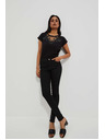 Moodo Push-up skinny farmer elszakadt szárú fekete Moodo