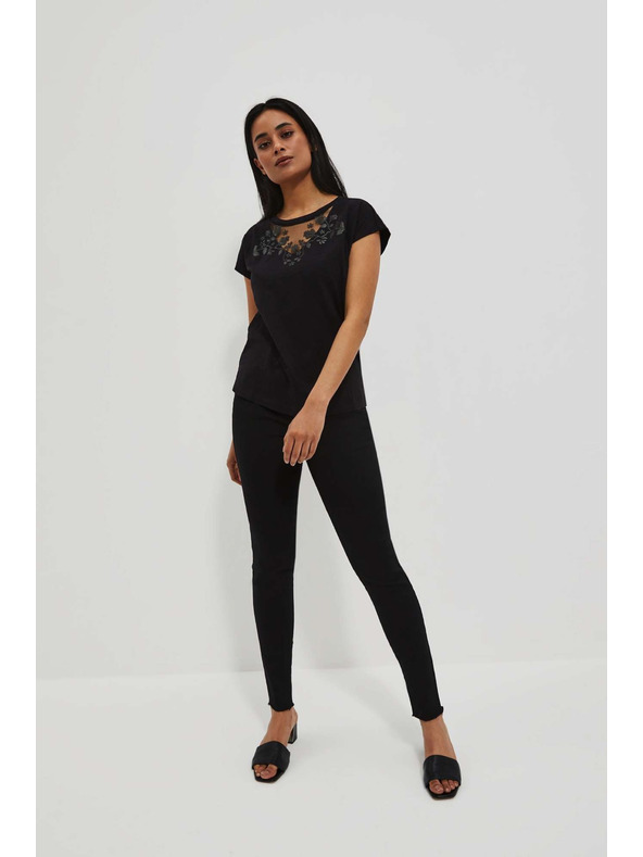 Moodo Push-up skinny farmer elszakadt szárú fekete Moodo