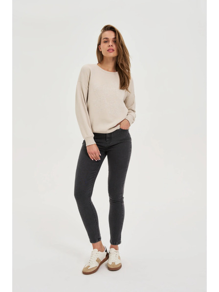 Moodo Grafitszürke szűk farmer Moodo