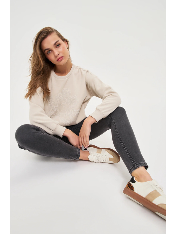 Moodo Grafitszürke szűk farmer Moodo