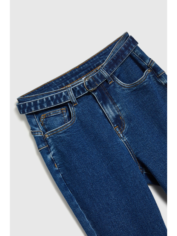 Moodo Sötétkék harang szárú farmer Moodo