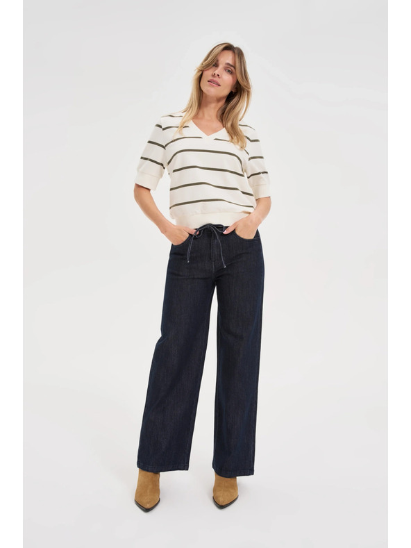 Moodo Sötétkék bő szárú farmer Moodo