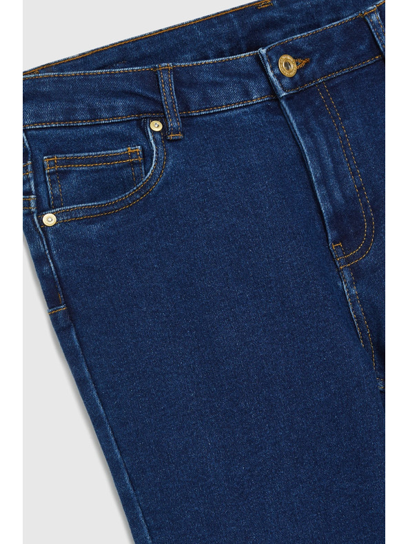 Moodo Sötétkék egyenes szárú farmer Moodo