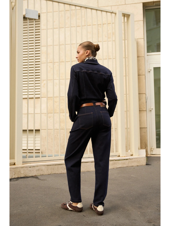 Moodo Sötétkék farmer övvel Moodo