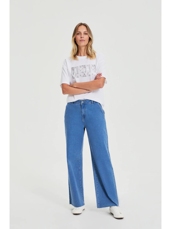 Moodo Kék bő szárú farmer Moodo